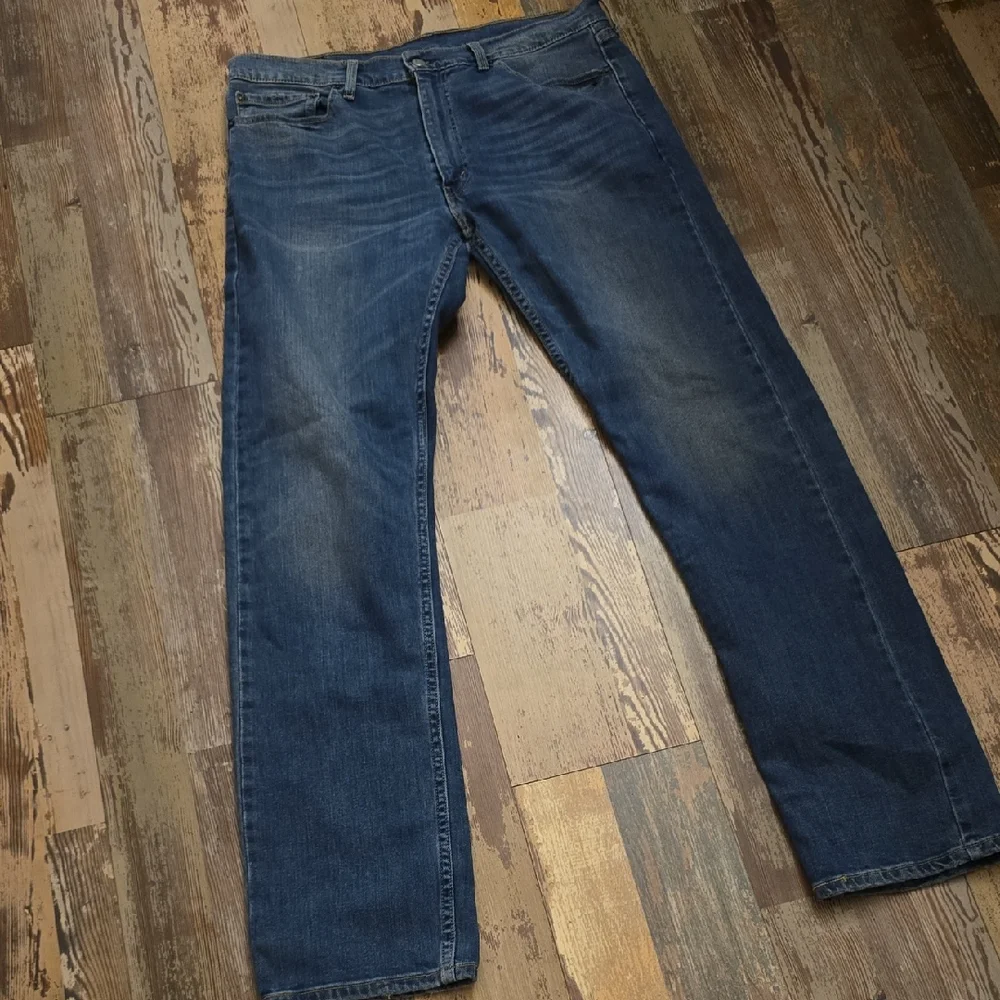Levi's 513 Denim Blue Jeans Straight‎ Leg Mens Size 36/36